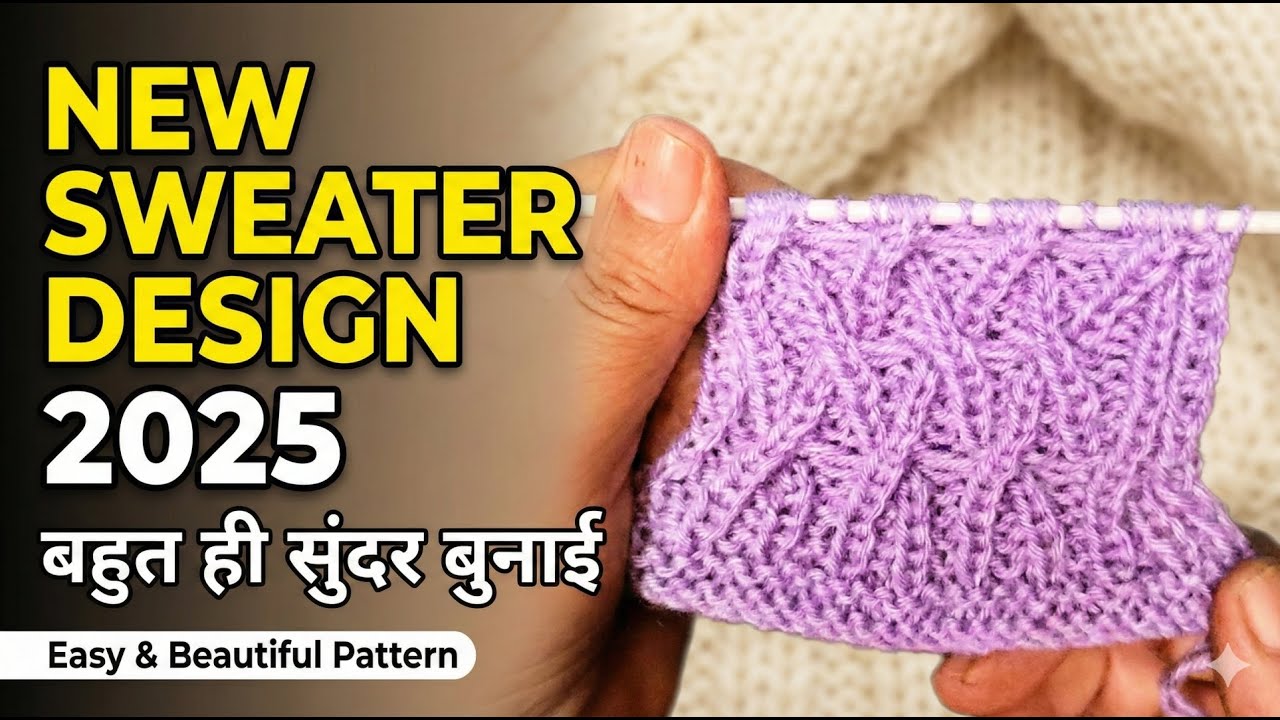 Beautiful Knitting Pattern for Ladies Cardigan & Baby Sweater | Hindi