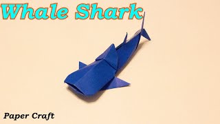 Paper Craft Origami  How to make a Whale Shark ~DIY tutorial~