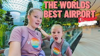 We spent the DAY at the BEST AIRPORT in the WORLD (Singapore) 🇸🇬