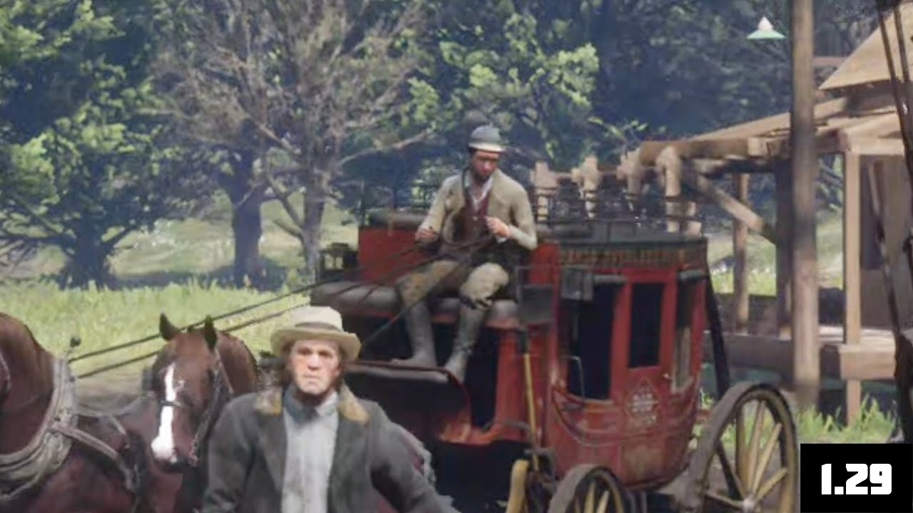 RDR 2 | Version 1.00 vs 1.29 | Pop-in [4K]