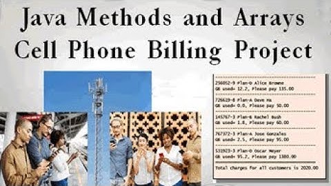 Java Cell Phone Bill