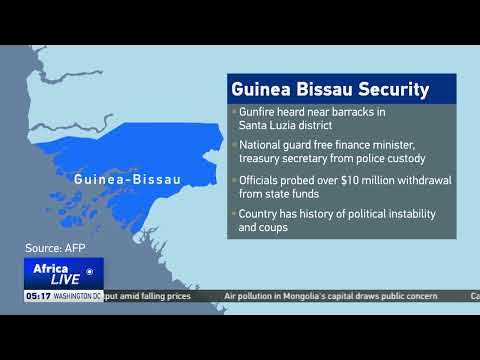 Gunfire heard in Guinea Bissau’s capital as minster freed from custody