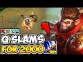 OMG! 600+ AD WUKONG CRITS YOU FOR 2000 DAMAGE PER Q - League of Legends