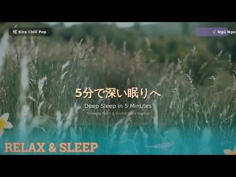 🌙 5分で深い眠りへ | Deep Sleep in 5 Minutes | Relaxing Piano & Gentle Wind Sounds