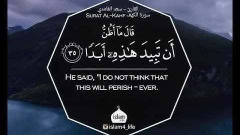 سورة الكهف ايه 35 - قران