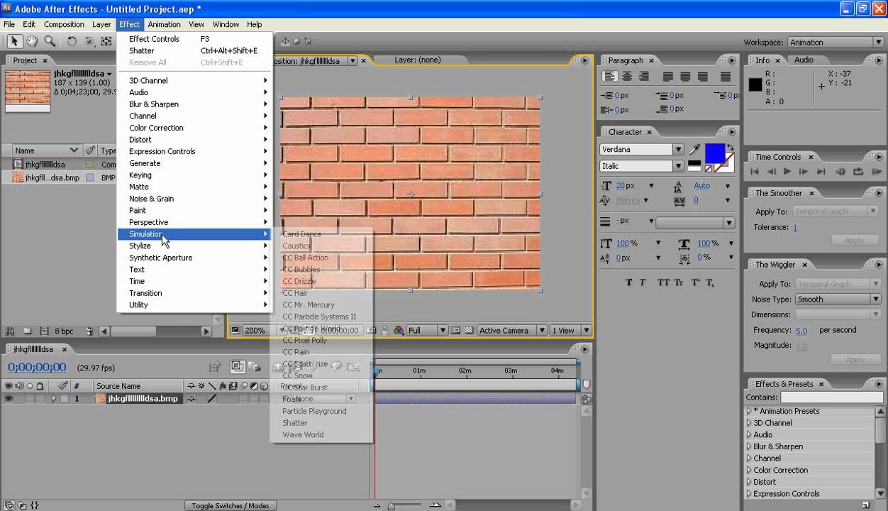 adobe after effects exploding wall tutorial - YouTube