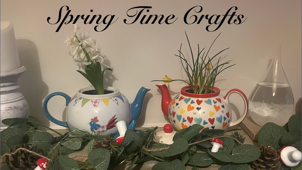Spring Time Crafts - Spring Bulbs & Valentine Bunting