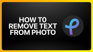 How To Remove Text From Photo In Pixlr Tutorial