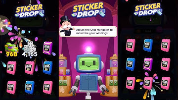 Monopoly Go | Peg-E STICKER DROP | ALBUM RESET😳|  2500 CHIP x100 PRIZE DROP @monopolygo #monopolygo