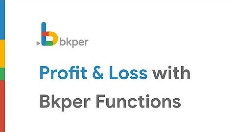 Create a Profit and loss report with Bkper functions on Google Sheets
