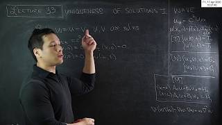 MA20223 Vectors & PDEs Lecture 33: Uniqueness of the wave equation
