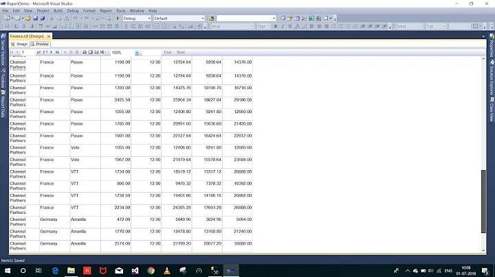 SSRS Report Row and column grouping