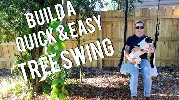 DIY Tree Swing - quick and easy project with scrap wood