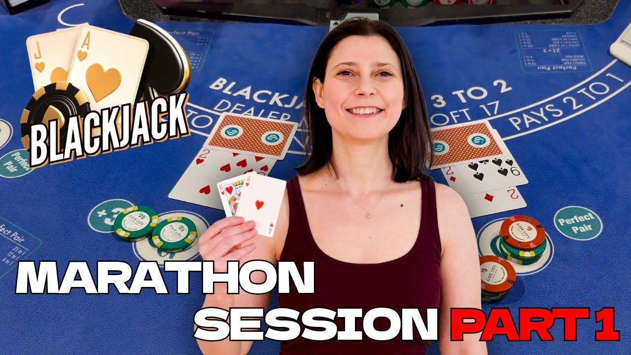 BLACKJACK MARATHON Part 1: Off To A Hot Start!