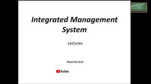 Integrated Management System - fundamentals