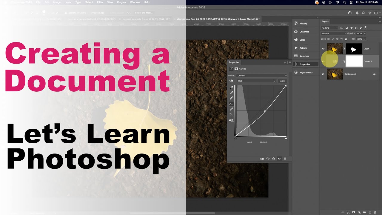 Creating Documents: Let's Learn Photoshop - YouTube