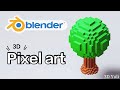 3D воксель арт в Blender - туториал для начинающих voxel art tutorial