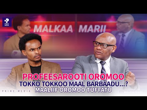 Profeesarooti Oromoo Tokko Tokkoo Maal Barbaadu Maaliif Oromoo Tuffatu Malkaa Marii Prime Media