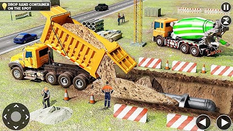 Construction Excavator Game 3D - Gameplay walkthrough part1 Android 