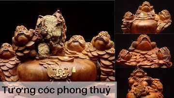 Tượng Gỗ: Tam cóc chấn chum tiền gỗ hương ta | Ý nghĩa tượng cóc gỗ | Xưởng Tượng Gỗ