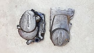 Honda CG-125 Engine Covers Restoration