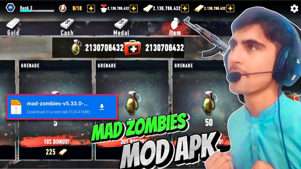 mad zombies mod apk unlimited money and gold and mad