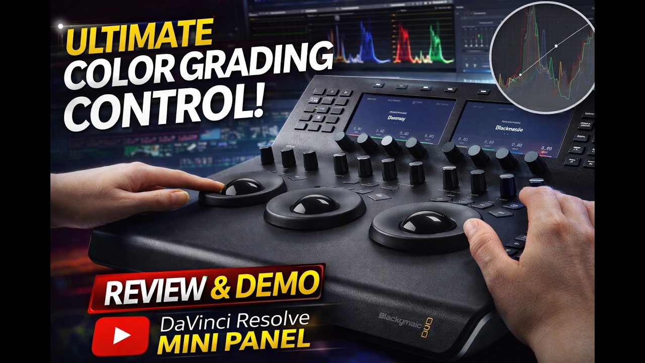 Blackmagic DaVinci Resolve Mini Panel Review | Pro Color Grading
