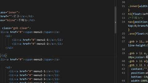 header : css 주메뉴 한번에 내려오기(전체화면)