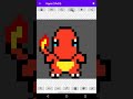 [Android] I draw a baby Charizard dragon Pokemon with Pixel Studio.