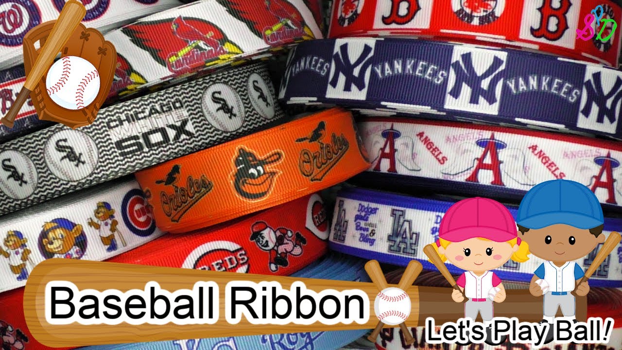 Baseball Ribbons / Sports Ribbon / Baseball Hair Bow / Hair Bow
