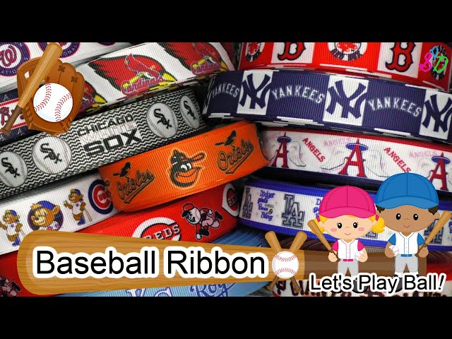 Baseball Ribbons / Sports Ribbon / Baseball Hair Bow / Hair Bow 