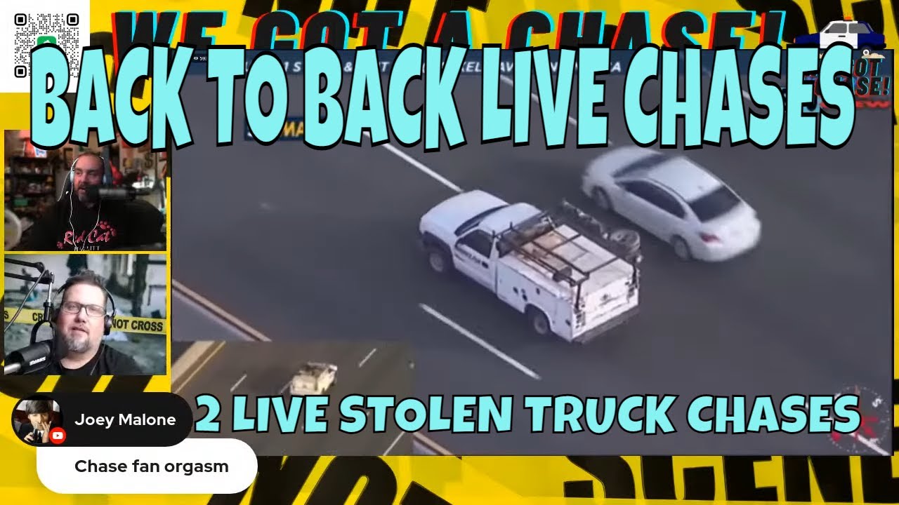 LIVE POLICE CHASE OF 2 STOLEN TRUCKS IN LA NOW | WE GOT A CHASE - YouTube