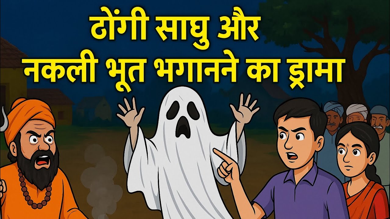 "ढोंगी साधु और नकली भूत का ड्रामा | Fake Saint & Ghost Drama | Village Horror Story in Hindi"