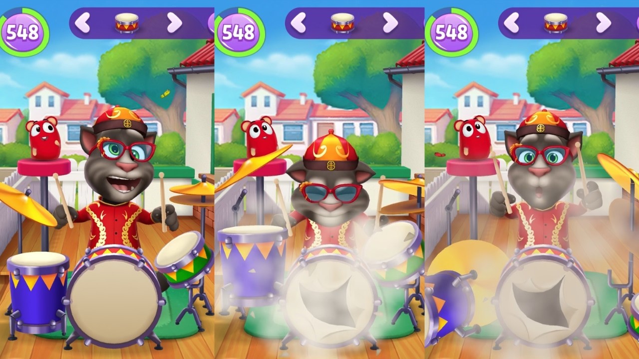 My Talking Tom 2 Lucky Tom's Epic Exploding Drum Solo Celebrates ...