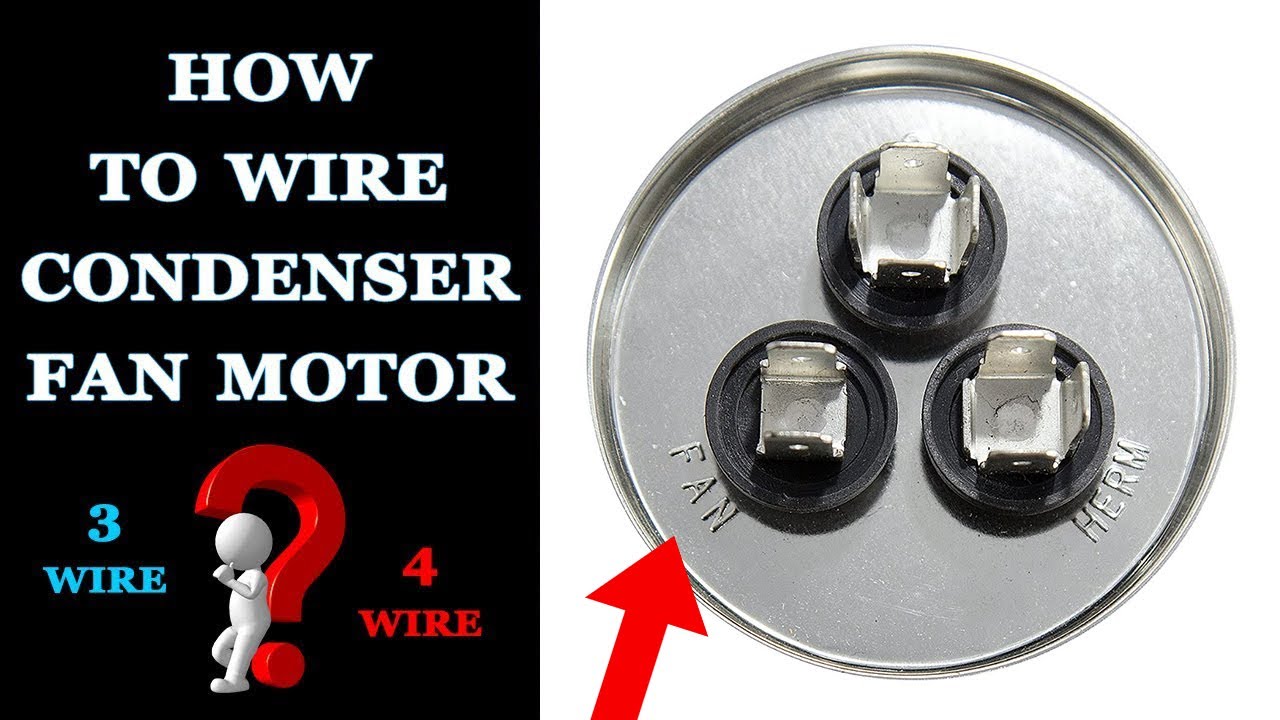 How To Wire A Condenser Fan Motor Youtube