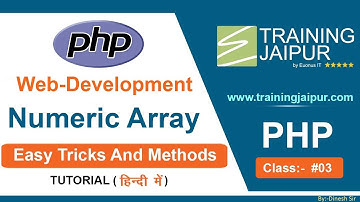 PHP class 03 php Numeric Array