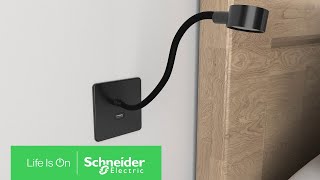 Discover Ultimate Reading Light with Embedded USB Charger | Schneider Electric