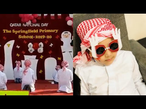 Chalu’s National day performance at Springfield primary School Al Wakrah Qatar #NationaldayQatar2019