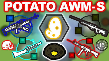100% CHANCE of AWM-S with POTATO HELMET! || Surviv.io