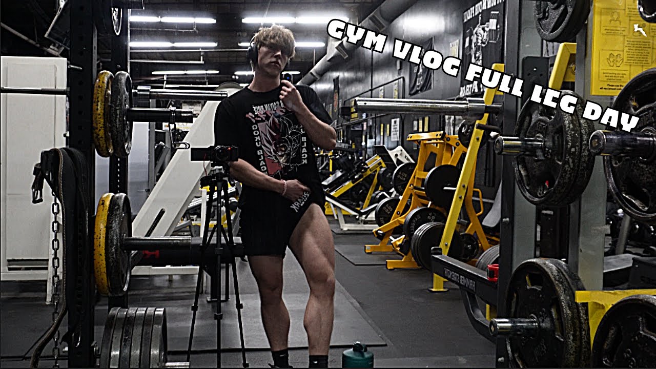 gym vlog full leg day - YouTube