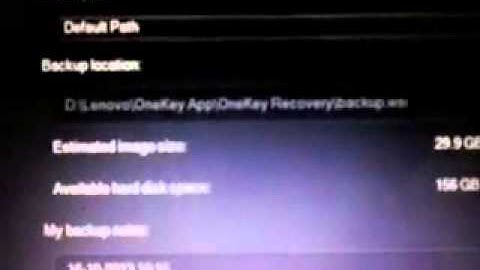 How to Back up Lenovo Laptop By Using One Key Recovery.