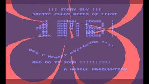 Silents - Static Chaos - Amiga - Jul 92 - "Secret Part" when you only got 512Kb Ram