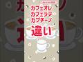 『カフェオレ』『カフェラテ』『カプチーノ』違いって？ #愛耶夢耶からめ #新人Vtuber #雑学
