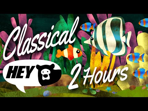 Hey Bear Bedtime - Classical Aquarium - 2 Hours - Relaxing Video With Music