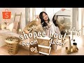 SHOPEE HAUL ROOM DECOR #1 | + DIY! murah tapi terlihat mewah✨