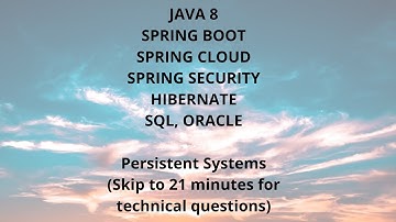 Java Microservice Spring boot real-time interview | Recorded audio | Persistent Systems | Selected