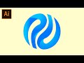 Adobe illustrator tutorial for beginners  how to create a logo design  abstract logo design