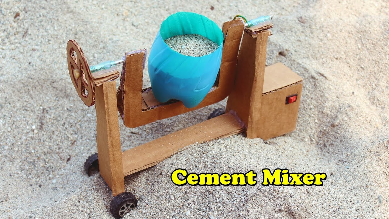 How to Make a Cement Mixer Machine at home 🔄 DIY Concrete Mixer Machine