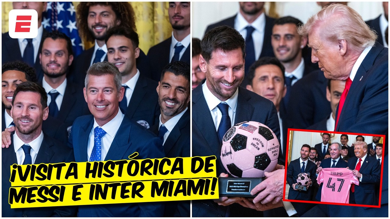 ¡MESSI Y EL INTER MIAMI EN LA CASA BLANCA! Donald Trump recibió al campeón de la MLS | Exclusivos