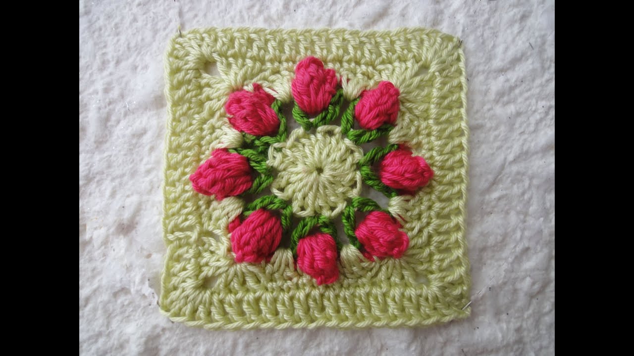 Квадратный мотив Sguare motif Crochet